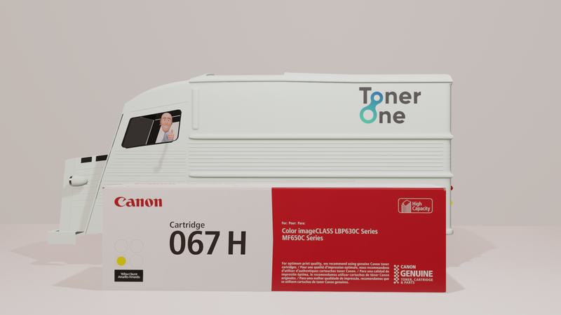 Genuine Canon 067H Toner Cartridge - Yellow