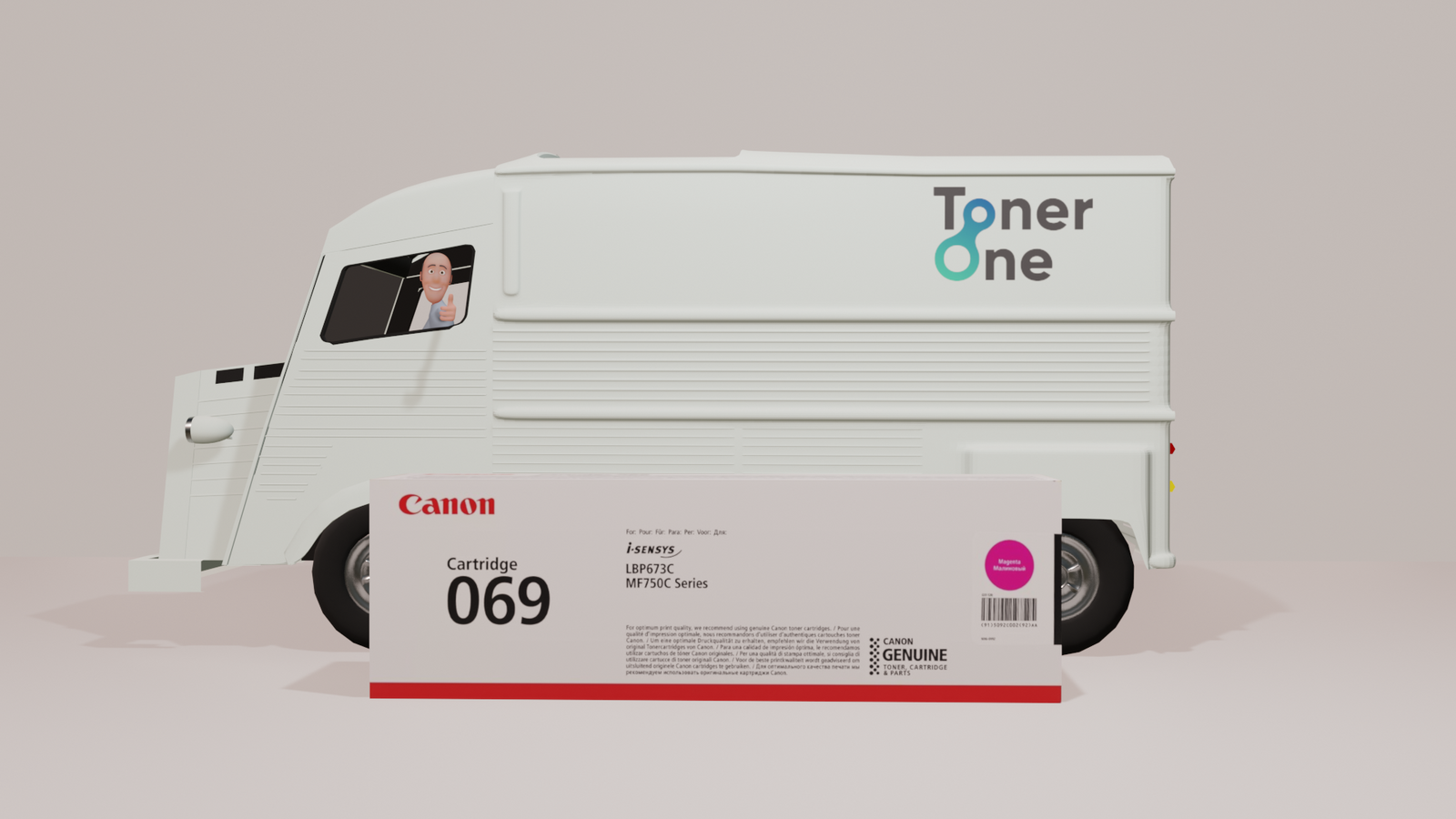 Genuine Standard Capacity Canon 069 Magenta Toner Cartridge