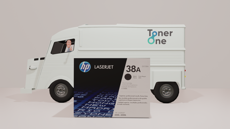 Genuine HP Q1338A 38A Standard Laserjet Black Toner Cartridge