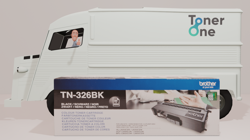 Genuine High Capacity Brother TN-326BK Toner Cartridge -Black