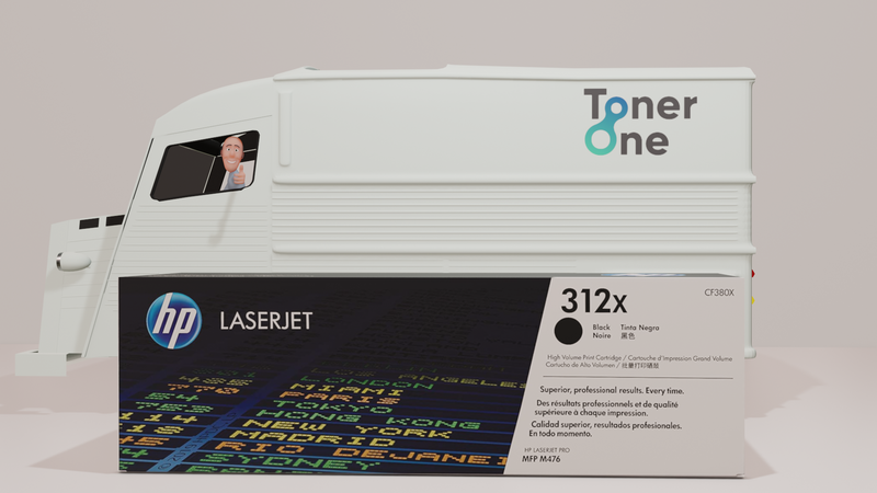 Genuine HP 312X High Capacity Laserjet Toner Cartridge - CF380X - Black