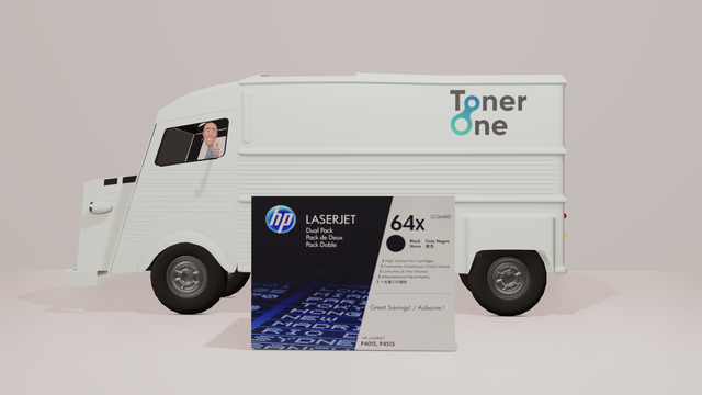 Genuine HP 64XD TwinPack High Capacity Black Toner Cartridges - CC364XD