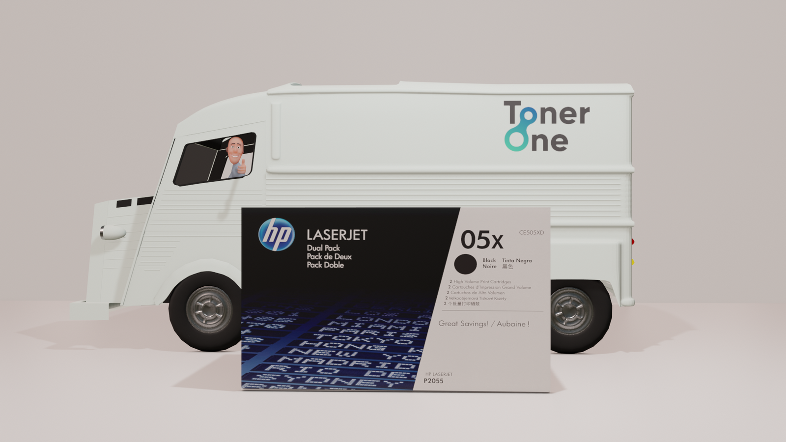 Genuine HP 05X High Capacity Dual Pack Black Toner Cartridge - CE505XD