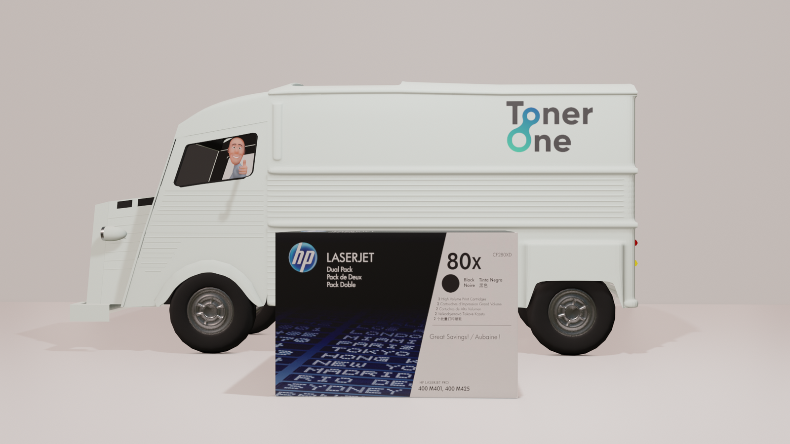 Genuine HP 80X High Capacity Dual Pack Black Toner Cartridge - CF280XD