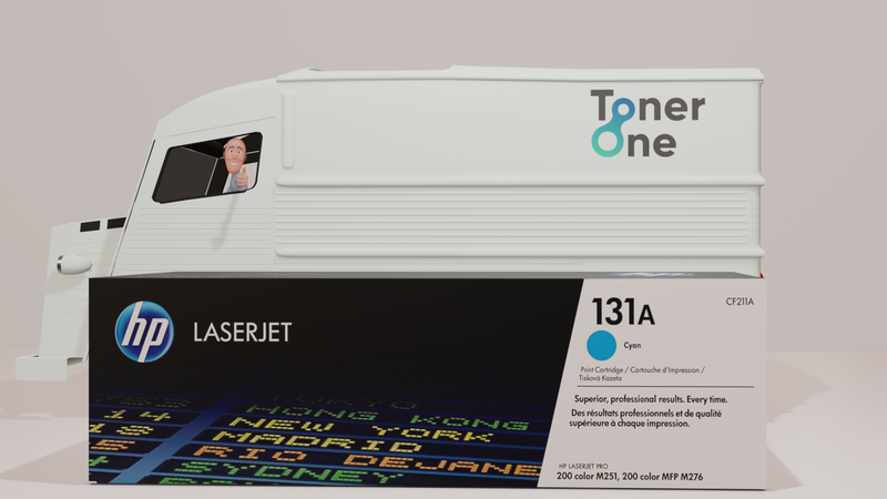 Genuine HP 131A Standard Capacity  Laserjet Toner Cartridge - CF211A-Cyan