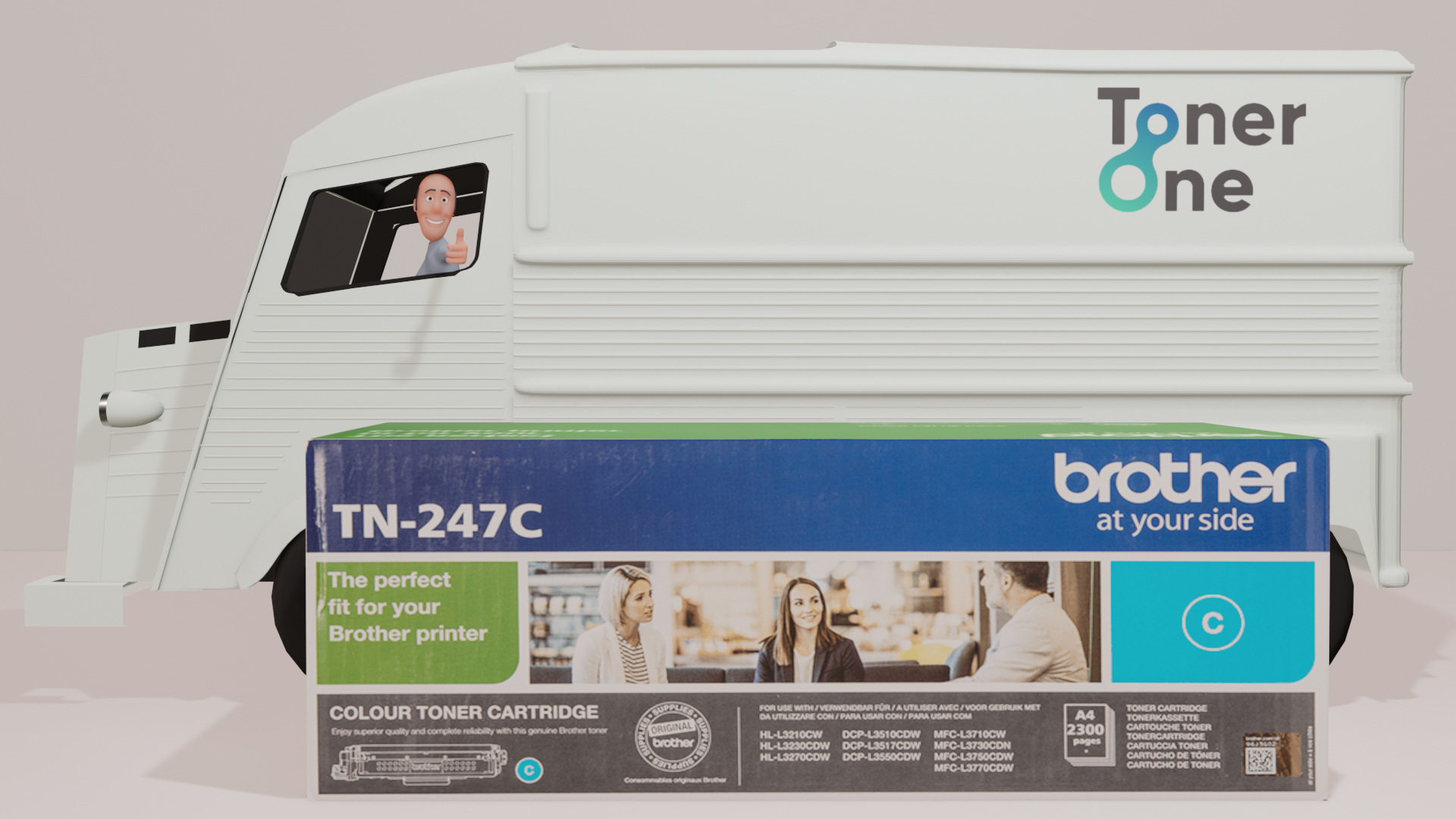 Genuine High Capacity Brother TN-247C Toner Cartridge - Cyan · TonerOne Ltd