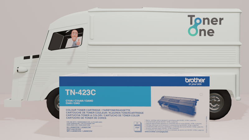 Genuine High Capacity Brother TN-423C Toner Cartridge - Cyan