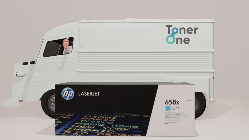 Genuine HP 658X High Capacity Laserjet Toner Cartridge - W2001X - Cyan