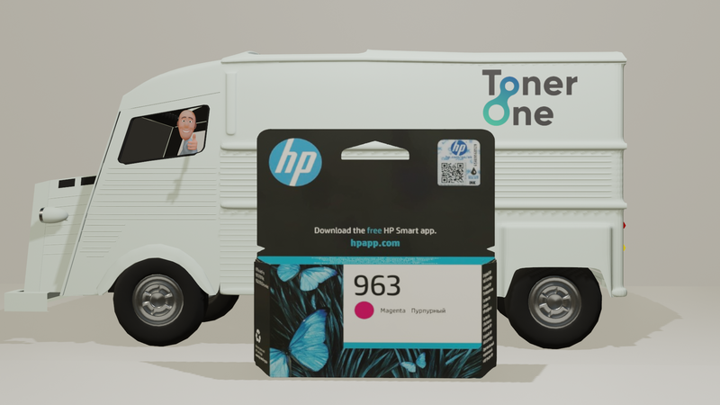 Genuine HP 963 Ink Cartridge - 3JA24AE - Magenta