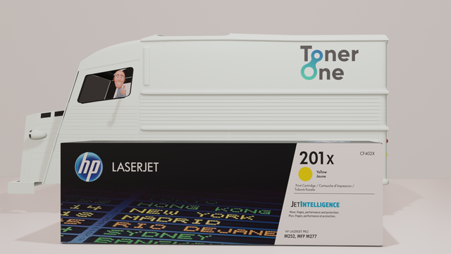 Genuine HP 201X High Capacity Laserjet Toner Cartridge - CF402X - Yellow