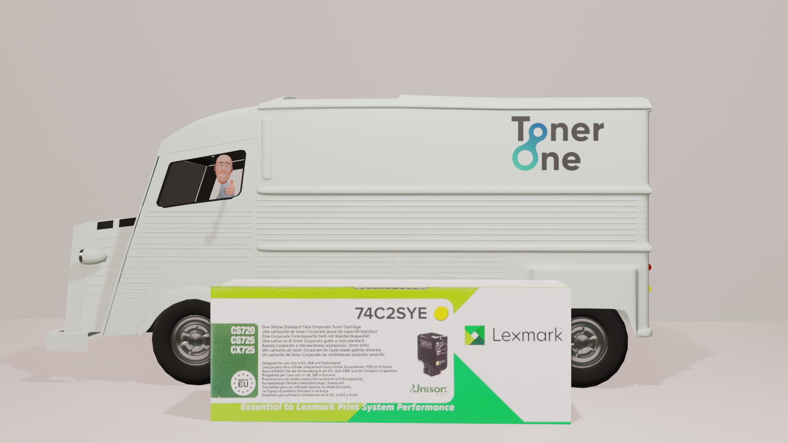 Lexmark 74C2SYE Toner Cartridge - Yellow