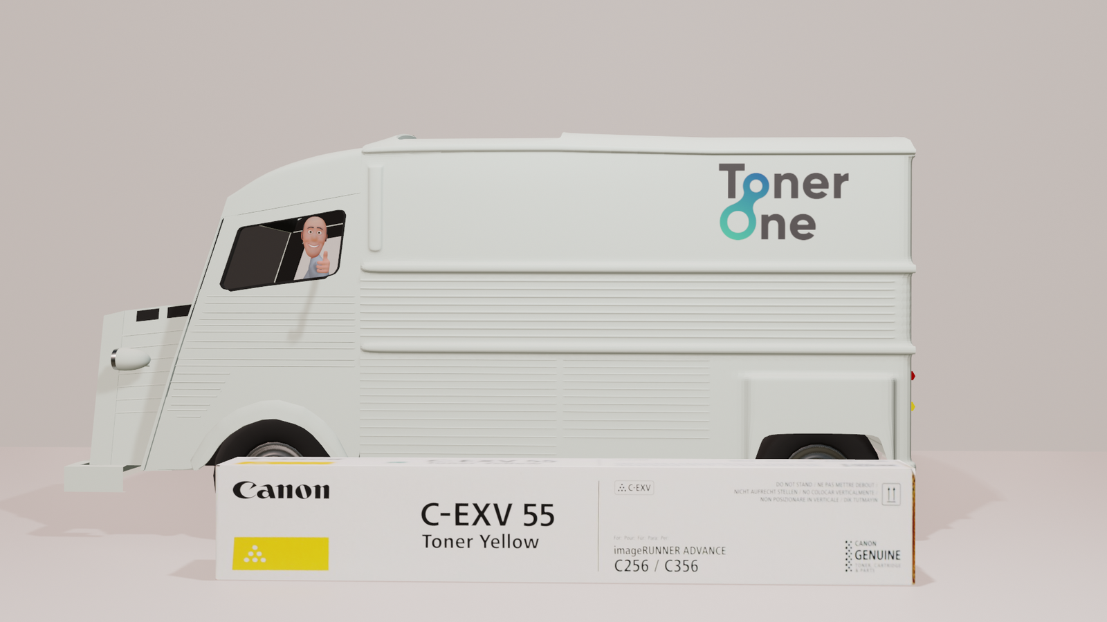 Genuine Canon C-EXV55 Toner Cartridge - Yellow