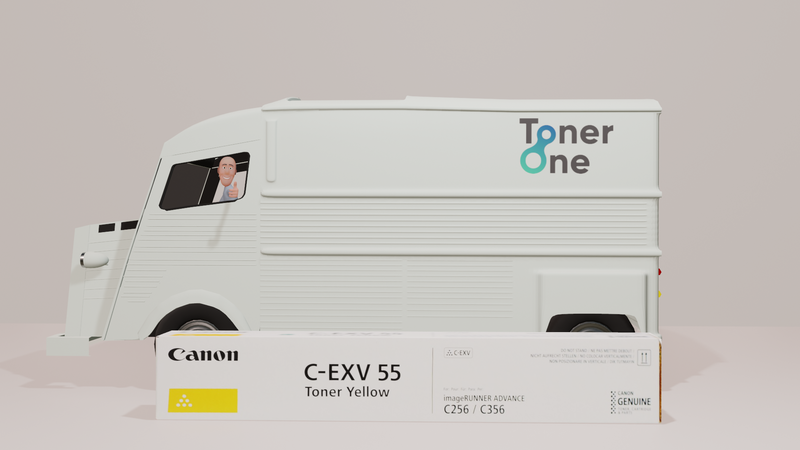 Genuine Canon C-EXV55 Toner Cartridge - Yellow