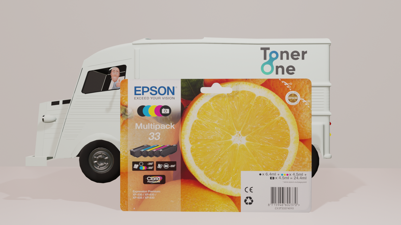 Genuine Epson 33 5 Multipack Ink Cartridges -  C13T33374011