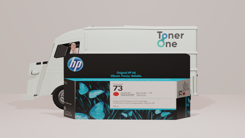Genuine HP 73 Chromatic Red Ink Cartridge | CD951A