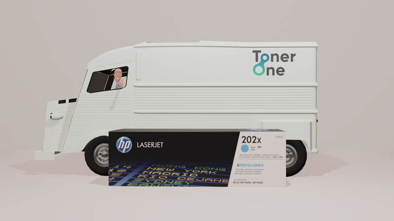 Genuine HP 202X High Capacity Toner Cartridge - CF501X - Cyan