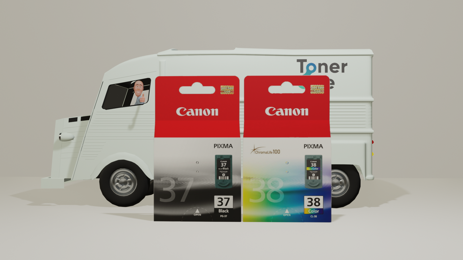 Genuine Canon PG37/CL38 Ink Cartridges - Multipack