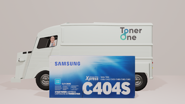 Genuine Samsung CLT-C404S Toner Cartridge - Cyan