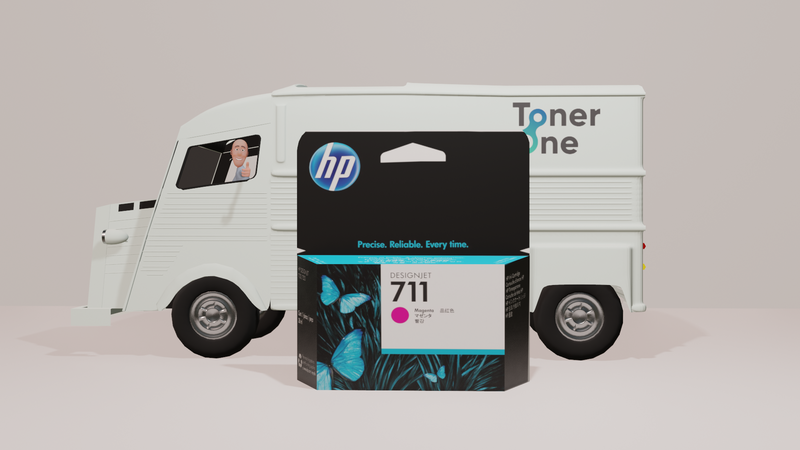 Genuine HP 711 29ml Ink Cartridge (CZ131A) - Magenta