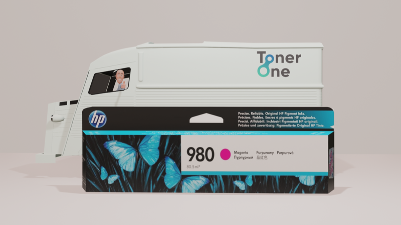 Genuine HP 980 Ink Cartridge -D8J08A - Magenta