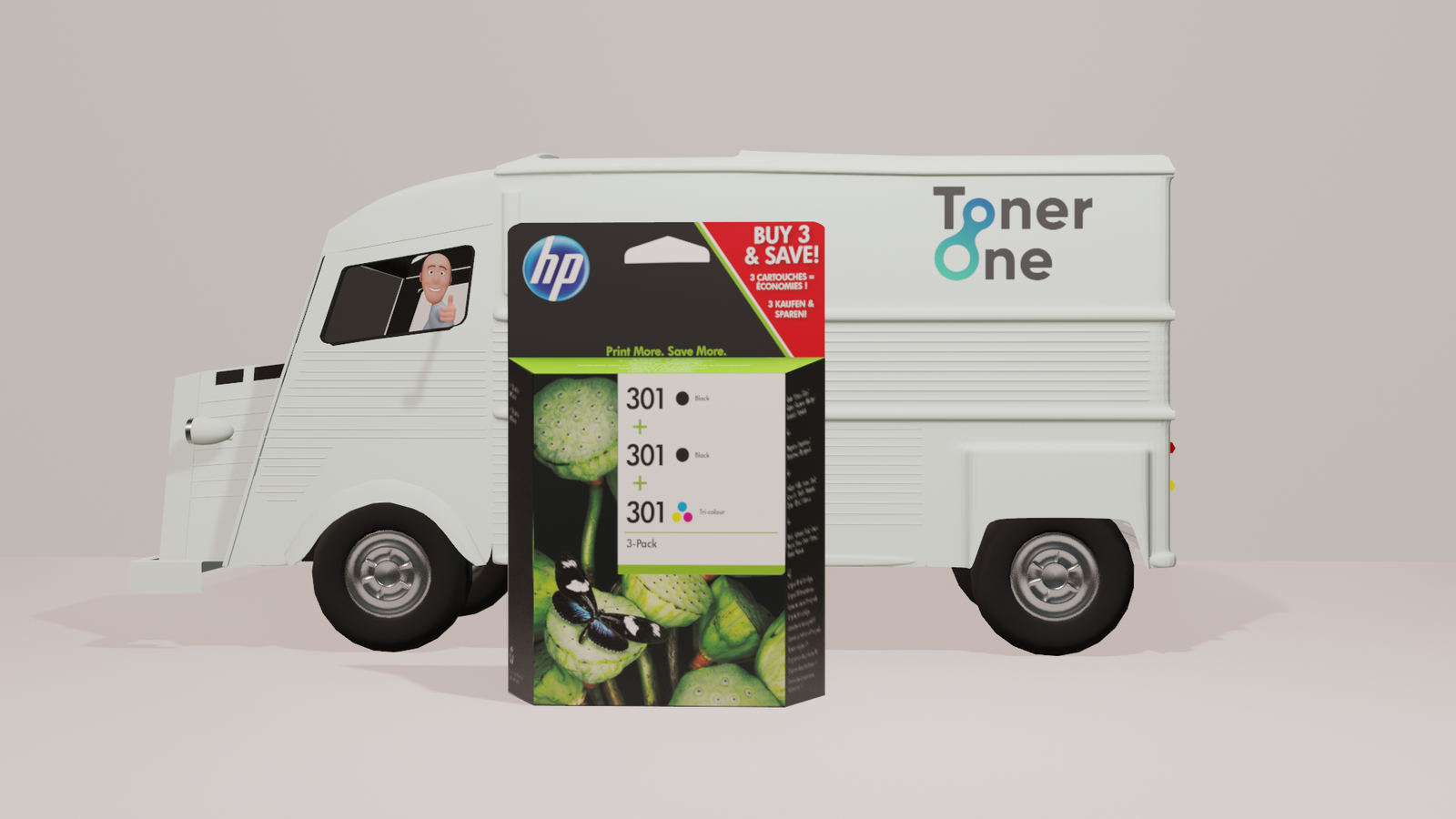 Genuine HP 301 Black(x2) + Tri-Colour Ink Cartridge Multipack E5Y87EE