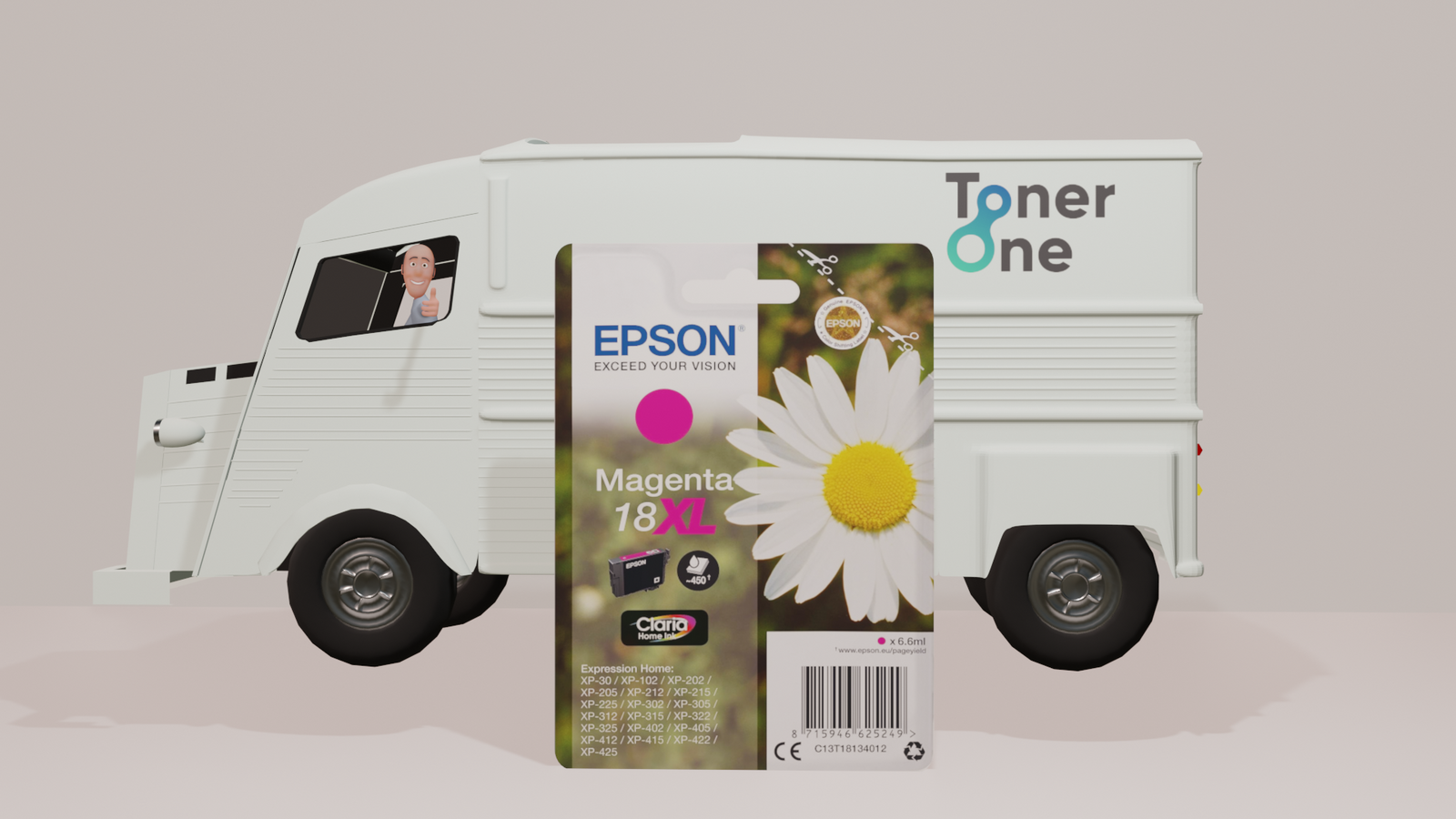 Genuine Epson 18XL Magenta Ink Cartridge - C13T18134010