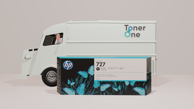 Genuine HP 727 300ml Extra High Capacity Photo Black Ink Cartridge - F9J79A