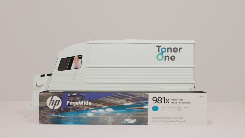 Genuine HP 981X High Capacity Cyan Ink Cartridge - L0R09A