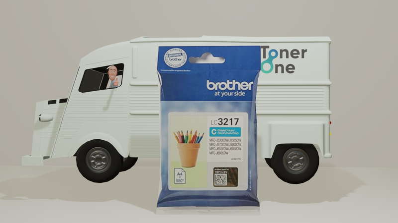 Genuine Brother LC-3217C Inkjet Cartridge - Cyan