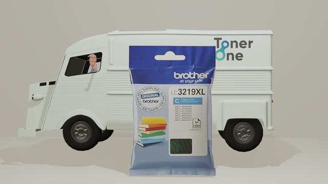 Genuine High Capacity Brother LC-3219XLC Inkjet Cartridge - Cyan
