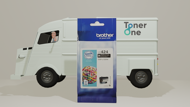Genuine Brother LC-424BK Inkjet Cartridge - Black