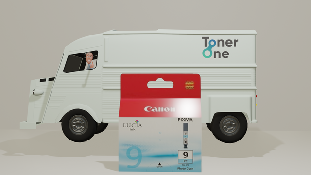 Genuine Canon PGI-9C Ink Cartridge - Cyan