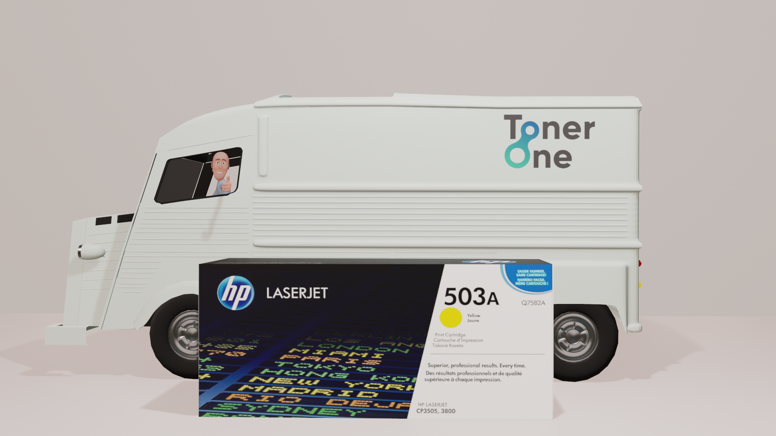 Genuine HP 503A Yellow Toner Cartridge - Q7582A