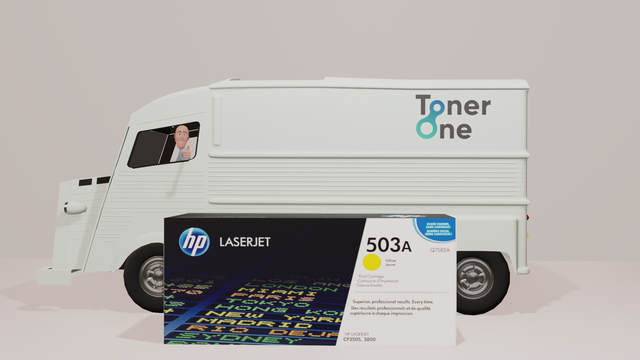 Genuine HP 503A Yellow Toner Cartridge - Q7582A