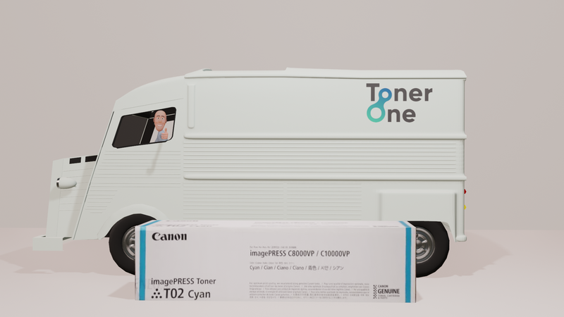 Genuine Canon T02 Cyan toner cartridge