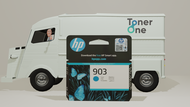 Genuine HP 903 Ink Cartridge - T6L87AE - Cyan