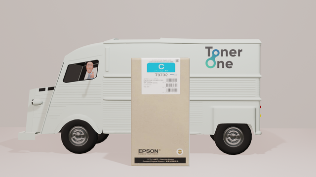 Genuine Epson T9732 Cyan Ink Cartridge