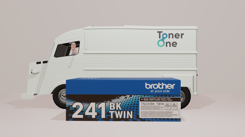 Genuine Brother TN-241BK Twin Pack Standard Capacity Toner Cartridge - Black