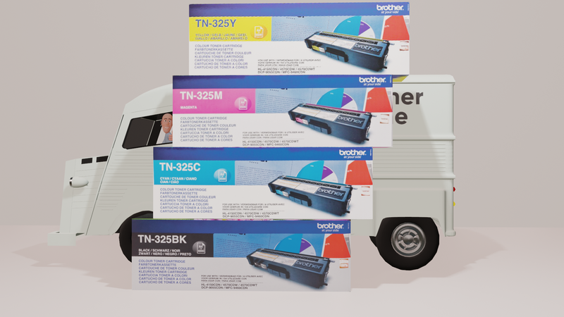 Genuine High Capacity Brother TN-325 Set C/Y/M/K Toner Cartridge - Multipack