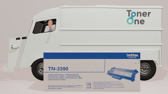 Genuine Brother TN-3390P Toner Cartridge - Black