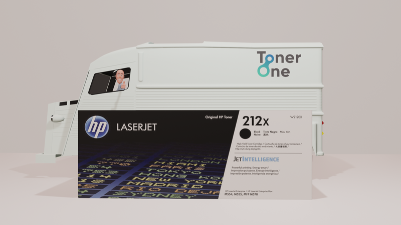 Genuine HP 212X  High Capacity Black Toner Cartridge - W2120X