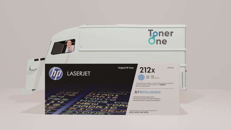 Genuine HP 212X High Capacity Cyan Toner Cartridge - W2121X