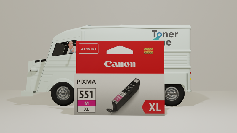 Genuine High Capacity Canon CLi-551XL Ink Cartridges - Magenta