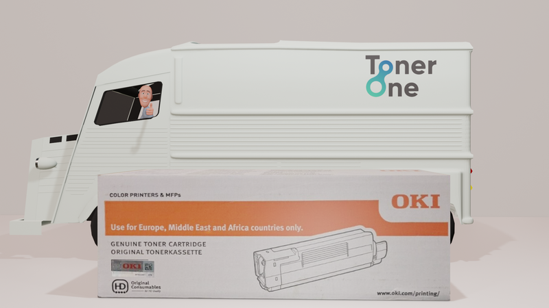 Geniune Oki 44250721 Toner Cartridge - Yellow
