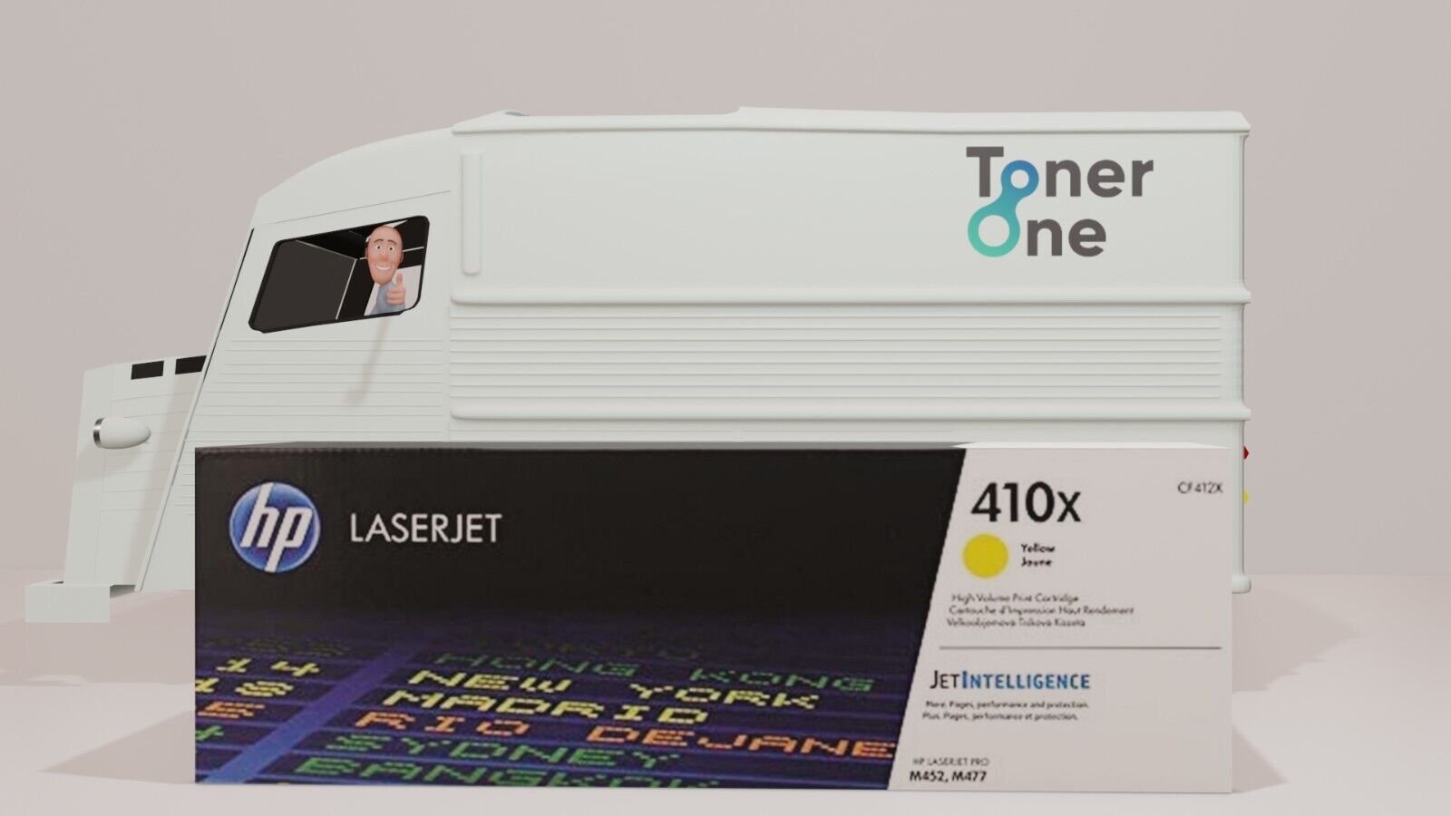 Genuine HP 410X High Capacity Laserjet Toner Cartridge -CF412X-Yellow