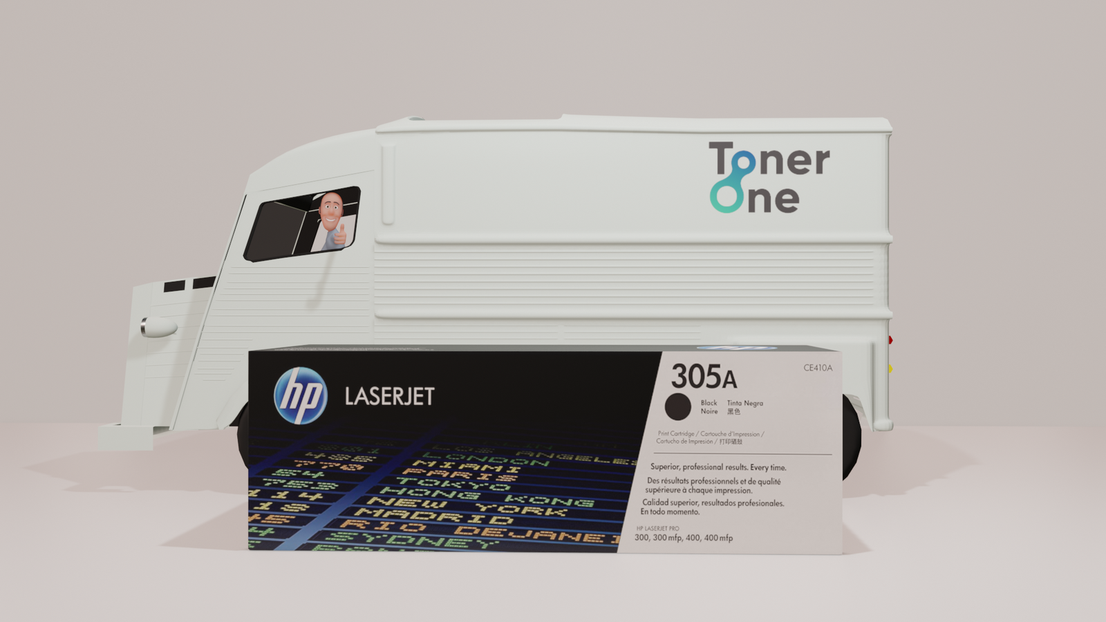 Genuine HP 305A Standard Capacity Laserjet Toner Cartridge - CE410A - Black
