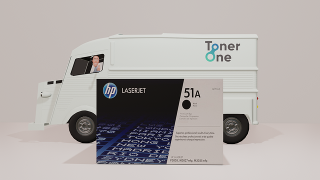 Genuine HP 51A Standard Capacity Black Toner Cartridge - Q7551A