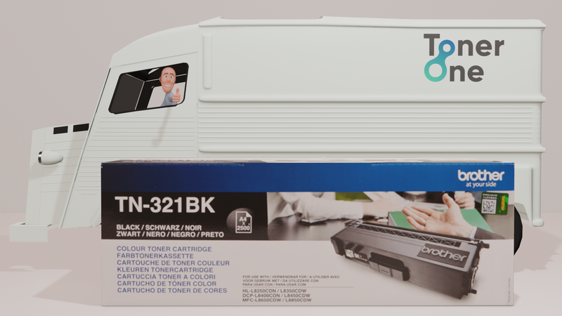 Genuine Brother TN-321BK Toner Cartridge - Black