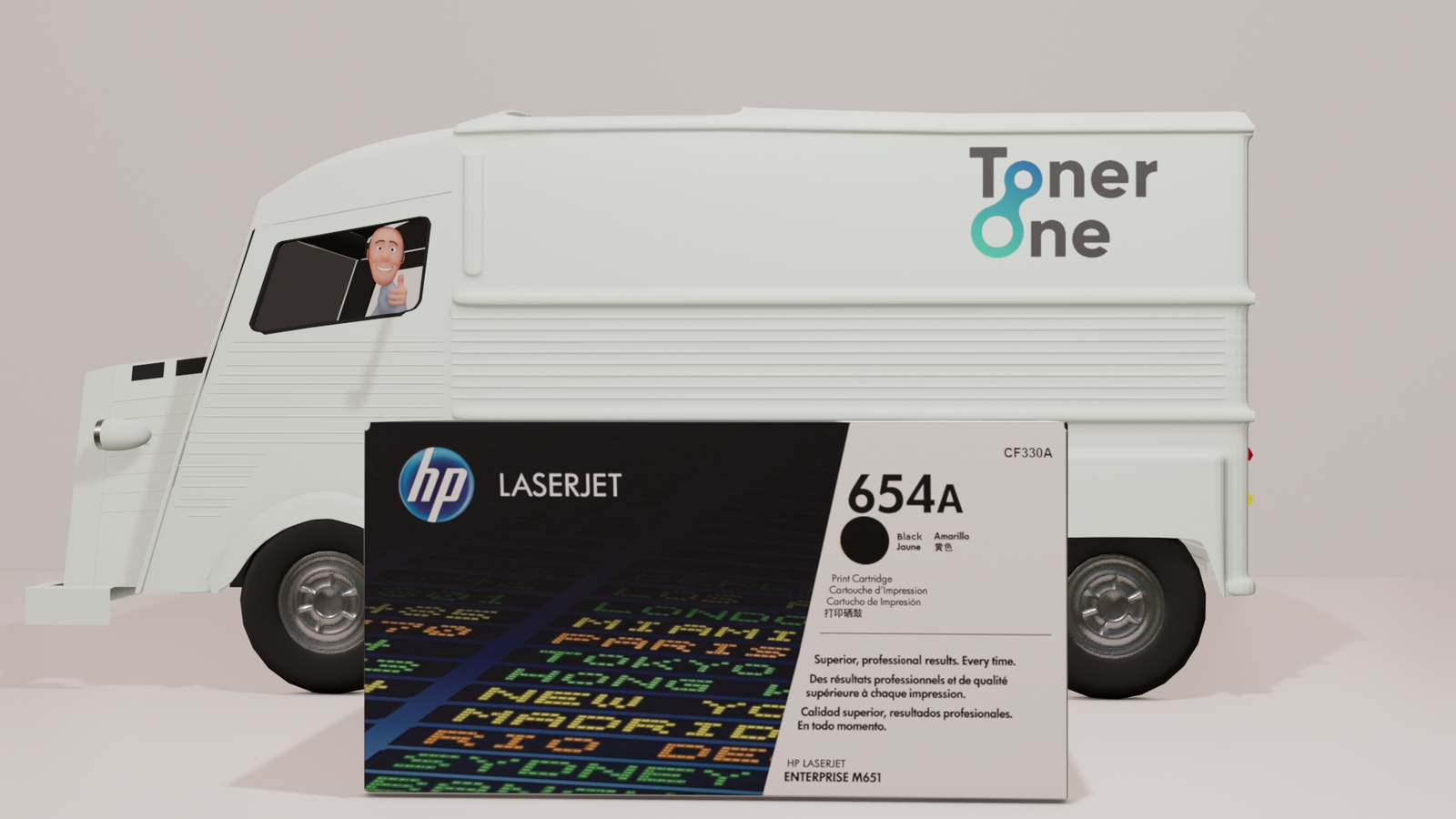 Genuine HP 654A Standard Capacity Laserjet Toner Cartridge - CF330A - Black