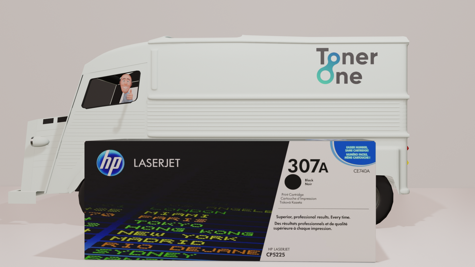 Genuine HP 307A Standard Laserjet Toner Cartridge - CE740A -Black